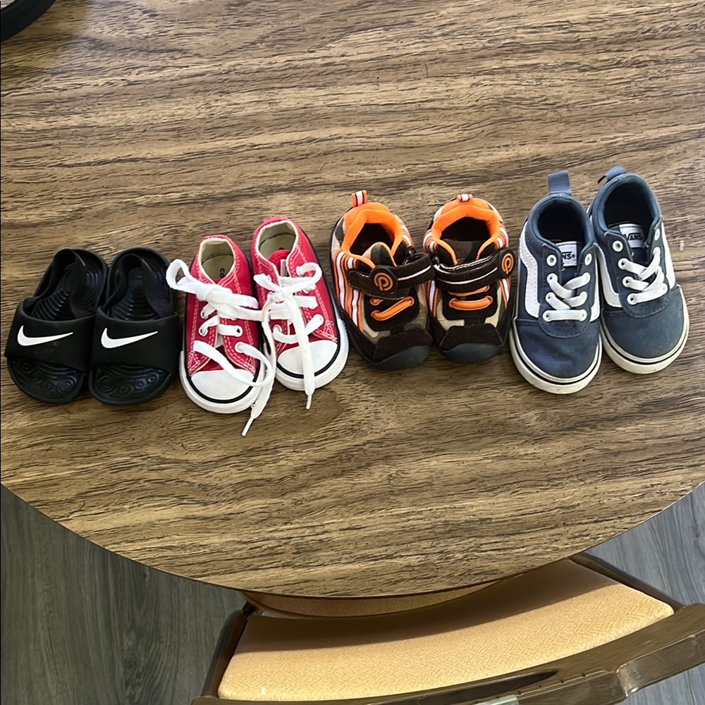 Baby Shoe Lot Nike Converse Vans